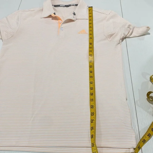 ADIDAS GOLF SHIRT. STRIPED POLO - Picture 7 of 9